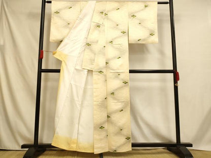 平和屋着物■小紋　菱芝文　暈し染め　洗える着物　AABH4542fw