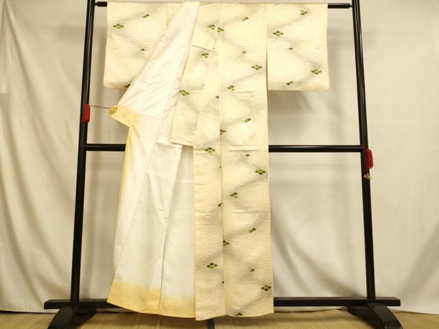 平和屋着物■小紋　菱芝文　暈し染め　洗える着物　AABH4542fw