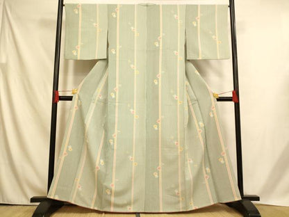 平和屋着物■小紋　舞花間道　洗える着物　AABH4546fw