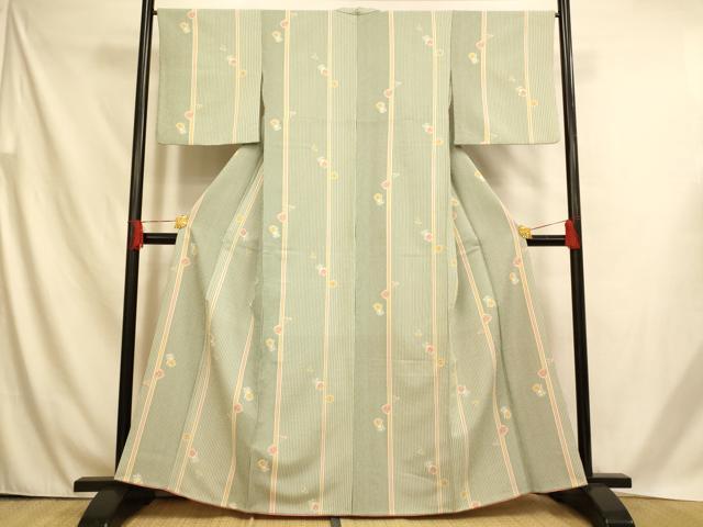 平和屋着物■小紋　舞花間道　洗える着物　AABH4546fw