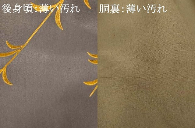 平和屋着物■訪問着　枝花渡橋文　金彩　胴抜き仕立て　洗える着物　AABH4552fw