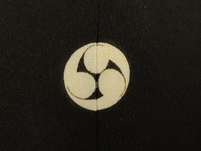 平和屋着物■豪華黒留袖　刺繍　鳳凰吉祥雲取り文　金銀糸　金銀彩　正絹　逸品　AABH4553fw