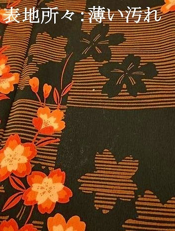 平和屋着物■小紋　桜格子　洗える着物　AABH4554fw