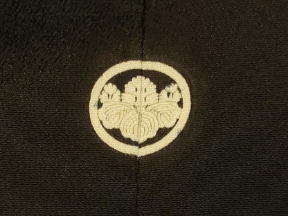 平和屋着物■豪華黒留袖　駒刺繍　風景文　金彩　正絹　逸品　AABH4556fw