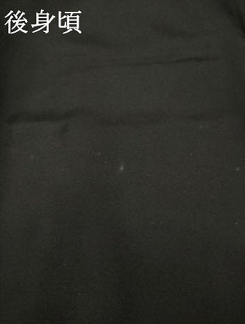 平和屋着物●女優・後藤久美子ブランド　黒留袖　駒刺繍　扇面飛鶴花文　金彩　正絹　逸品　AABH4572ck