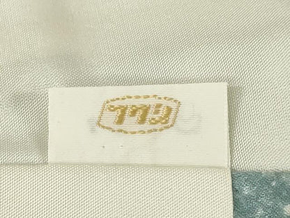 平和屋着物●訪問着　流水花文　金彩　正絹　逸品　AABH4579ck