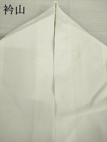 平和屋着物●世界的人形師　辻村寿三郎　ジュサブロー　長襦袢　袷　市松兎地紋　枯野色　広衿仕立て　正絹　逸品　AABH4586ck
