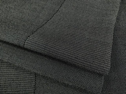 平和屋着物●本塩沢　170亀甲　よろけ間道　黒地　正絹　逸品　AABH4600ck