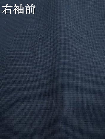 平和屋着物●綿薩摩　東郷織物謹製　手織　160亀甲　實篤　永江明夫(正藍染)　みじん格子　銀座きしや扱い　綿　逸品　AABH4612ck