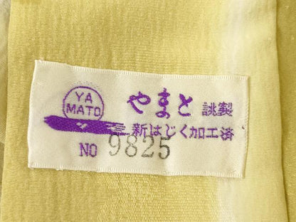 平和屋着物●長襦袢　無双仕立て　舞花地紋　暈し染め　やまと誂製　正絹　逸品　AABH4622ck
