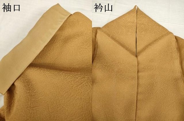 平和屋着物●上質な色無地　枇杷茶色　正絹　逸品　AABH4624ck