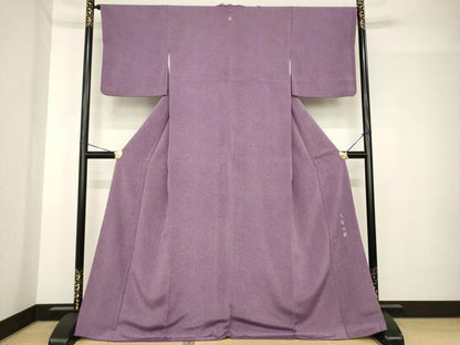 平和屋着物●江戸小紋　作家物　鮫小紋柄　正絹　逸品　AABH4625ck