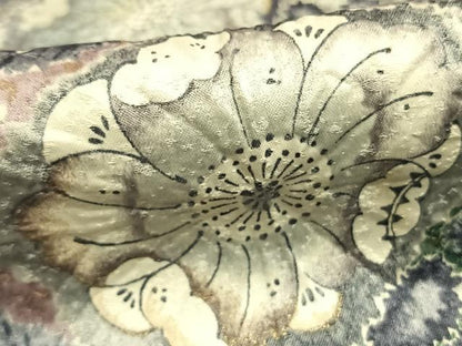平和屋着物●訪問着　作家物　孝美　辻が花　絞り　暈し染め　黒地　金彩　正絹　逸品　AABH4641fy
