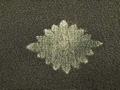 平和屋着物●アンティーク　大正ロマン　訪問着　刺繍　折鶴　黒地　正絹　逸品　AABH4653fy
