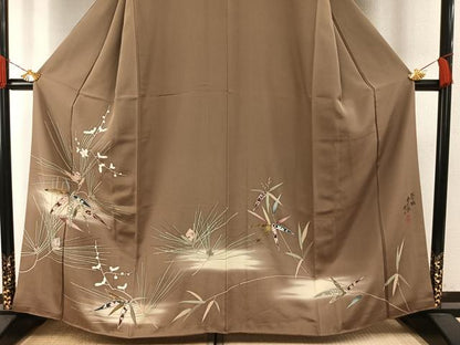 平和屋着物●豪華色留袖　作家物　松竹梅　暈し染め　金彩　正絹　逸品　未使用　AABH4660fy