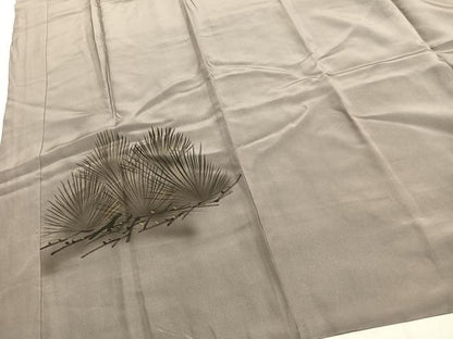平和屋着物●男性　長襦袢　袷　手描き　鷹　暈し染め　正絹　逸品　AABH4668fy