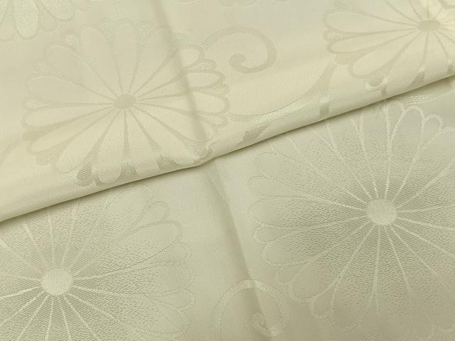 平和屋着物●長襦袢　無双仕立て　花唐草地紋　正絹　逸品　AABH4684fy