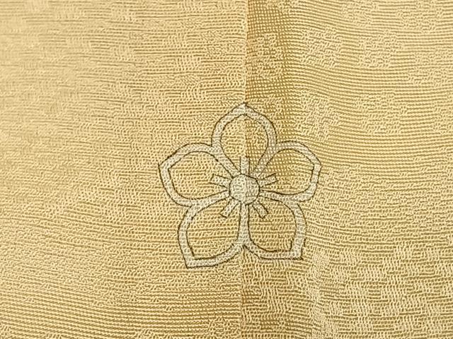 平和屋着物●上質な色無地　流水花地紋　砥粉色　正絹　逸品　AABH4685fy