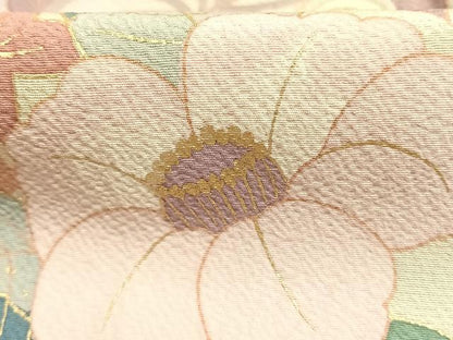 平和屋着物●染色作家　草野一騎　訪問着　枝花文　暈し染め　金彩　正絹　逸品　未使用　AABH4692fy