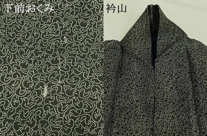 平和屋着物●男性　江戸小紋　鳥　正絹　逸品　AABH4699fy