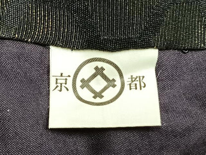 平和屋着物●男性　黒紋付　羽織セット　亀甲文　キングサイズ　正絹　逸品　AABH4703fy