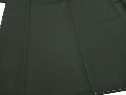 平和屋着物●男性　黒紋付　高島屋扱い　正絹　逸品　未使用　AABH4705fy