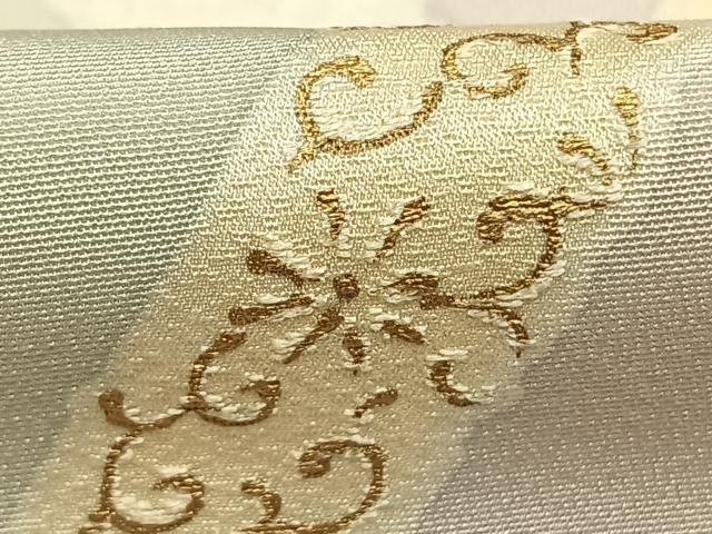 平和屋着物●上質な小紋　地紋起こし　鬘帯花文　金彩　正絹　逸品　AABH4707fy 平和屋着物○上質な小紋 地紋起こし 鬘帯花文 金彩 正絹 逸品