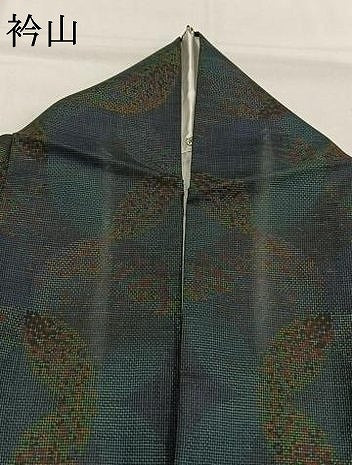 平和屋着物●本場大島紬　カタス7マルキ　割付文　正絹　逸品　AABH4708fy 平和屋着物○本場大島紬 カタス7マルキ 割付文 正絹 逸品 AABH4708fy