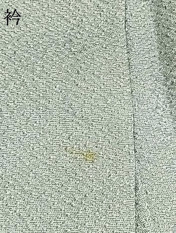 平和屋着物●上質な色無地　草花地紋　白藍色　正絹　逸品　AABH4715fy