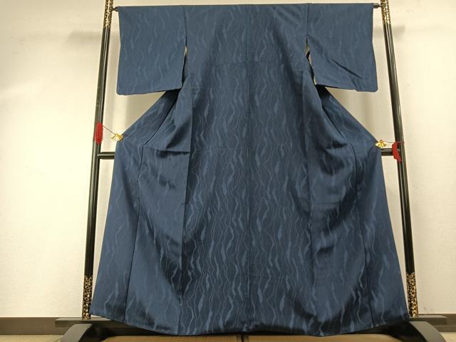 平和屋着物○お召 変わり縞 正絹 逸品 AABH4738fy