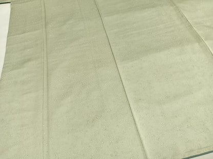 平和屋着物●上質な小紋　紬地　綾織　箔散らし文様　正絹　逸品　AABH4739fy