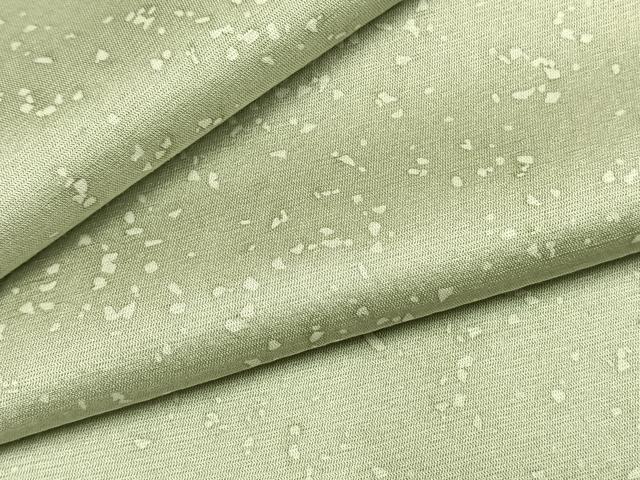平和屋着物●上質な小紋　紬地　綾織　箔散らし文様　正絹　逸品　AABH4739fy