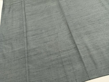 平和屋着物●男性　塩沢紬　アンサンブル　蚊絣　キングサイズ　正絹　逸品　AABH4740fy