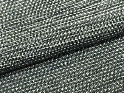 平和屋着物●男性　塩沢紬　アンサンブル　蚊絣　キングサイズ　正絹　逸品　AABH4740fy