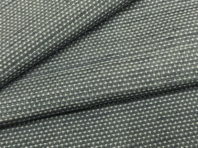 平和屋着物●男性　塩沢紬　アンサンブル　蚊絣　キングサイズ　正絹　逸品　AABH4740fy