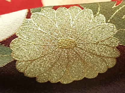 平和屋着物●豪華振袖　作家物　片輪車花文　暈し染め　金銀彩　正絹　逸品　AABH4750fy