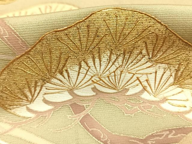 平和屋着物●豪華色留袖　友禅　作家物　枝松文　暈し染め　金彩　正絹　逸品　AABH4758fy
