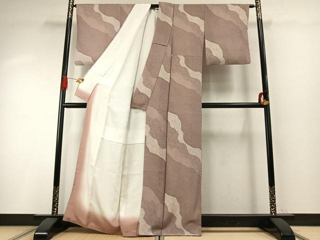 平和屋着物●江戸小紋　道長文　正絹　逸品　AABH4759fy
