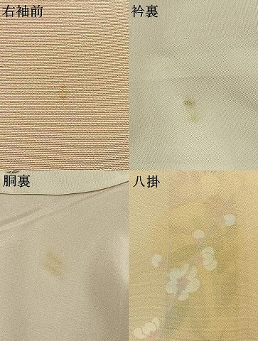 平和屋着物●訪問着　友禅　作家物　花鳥文　暈し染め　正絹　逸品　AABH4761fy