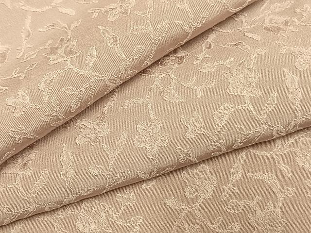 平和屋着物●上質な色無地　草花地紋　灰桜色　正絹　逸品　未使用　AABH4764fy