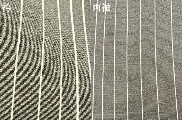 平和屋着物●上質な小紋　縞　正絹　逸品　AABH4773fy 平和屋着物○上質な小紋 縞 正絹 逸品 AABH4773fy