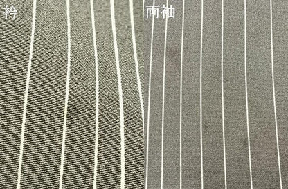 平和屋着物●上質な小紋　縞　正絹　逸品　AABH4773fy
