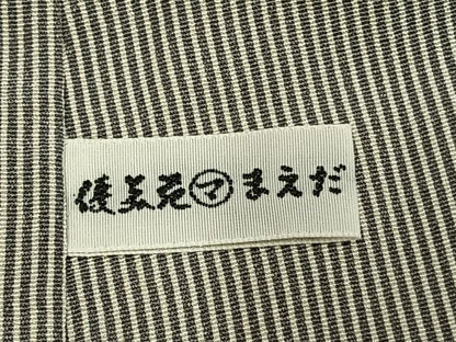 平和屋着物●上質な小紋　縞　正絹　逸品　AABH4773fy