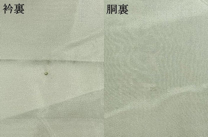 平和屋着物●生紬　霞文　反端付き　正絹　逸品　未使用　AABH4782fy