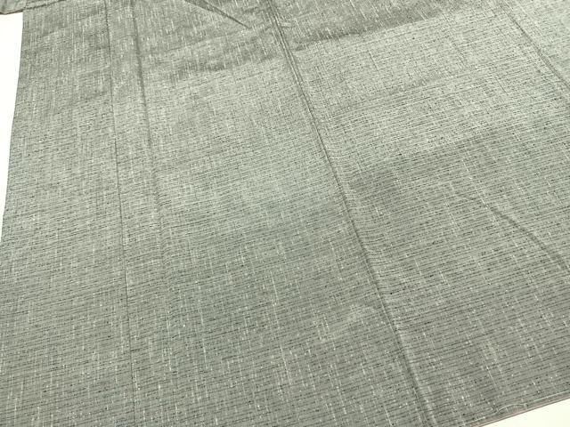 平和屋着物●生紬　霞文　反端付き　正絹　逸品　未使用　AABH4782fy