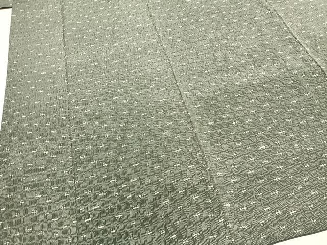 平和屋着物○上質な小紋 よろけ縞 正絹 逸品 AABH4791fy