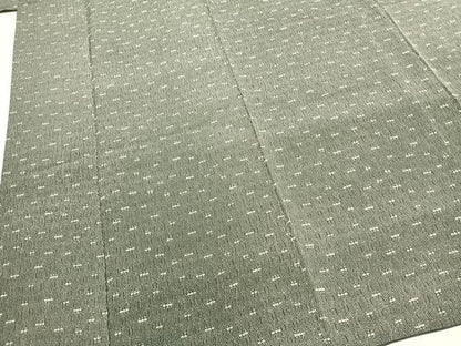 平和屋着物●上質な小紋　よろけ縞　正絹　逸品　AABH4791fy