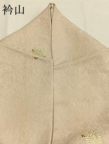 平和屋着物●上質な小紋　松葉　金彩　正絹　逸品　AABH4798fy 平和屋着物○上質な小紋 松葉 金彩 正絹 逸品 AABH4798fy