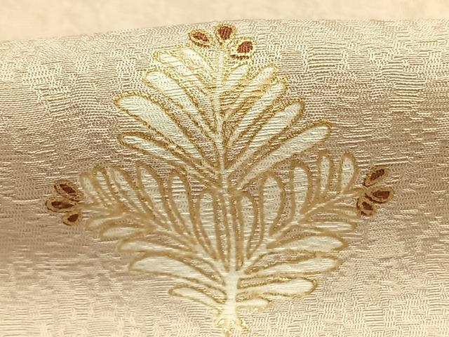 平和屋着物●上質な小紋　松葉　金彩　正絹　逸品　AABH4798fy 平和屋着物○上質な小紋 松葉 金彩 正絹 逸品 AABH4798fy