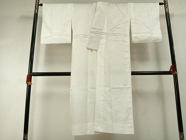 平和屋着物●長襦袢　無双仕立て　狢菊地紋　正絹　逸品　AABH4808fy